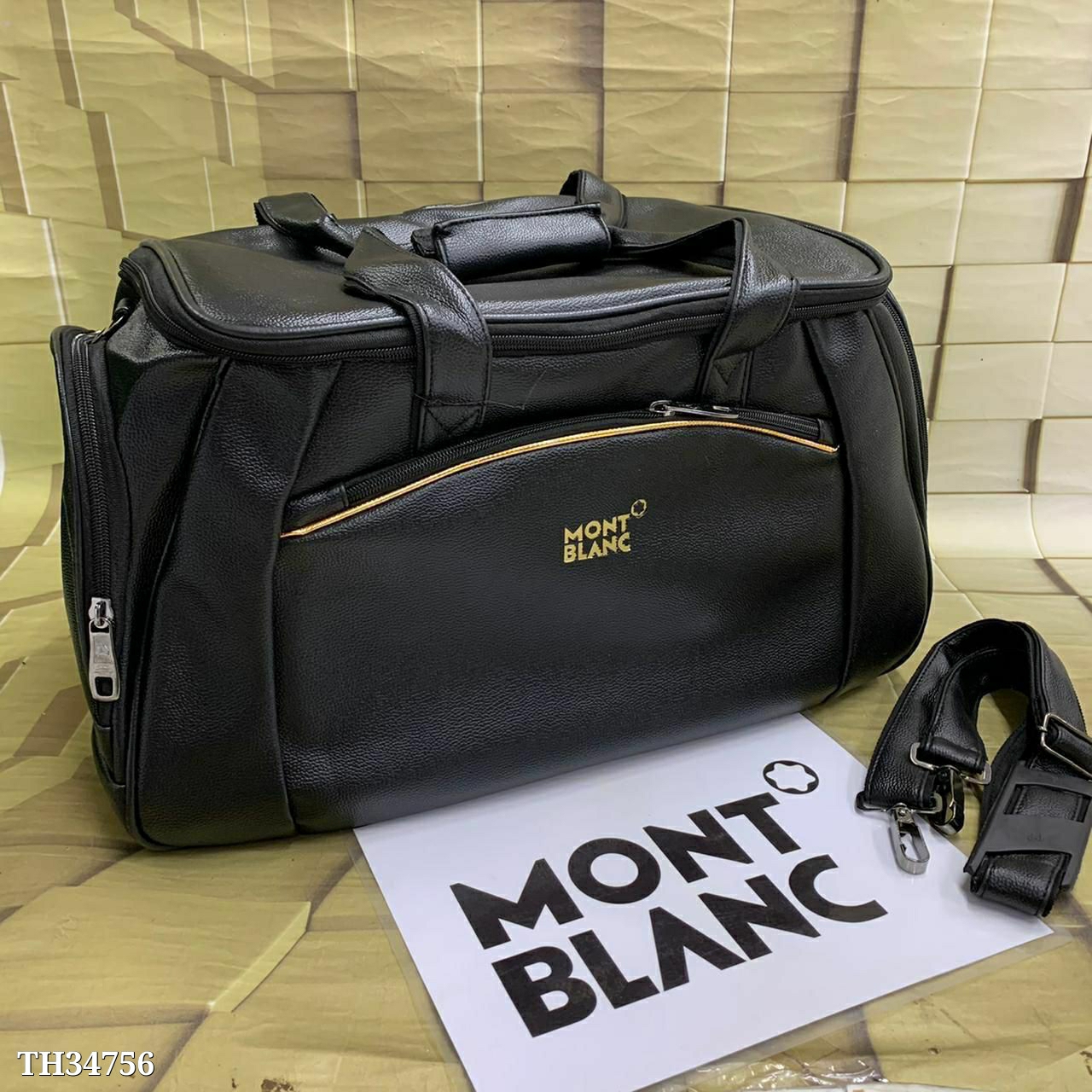 MONTBLANC TRAVEL BAG - Tan