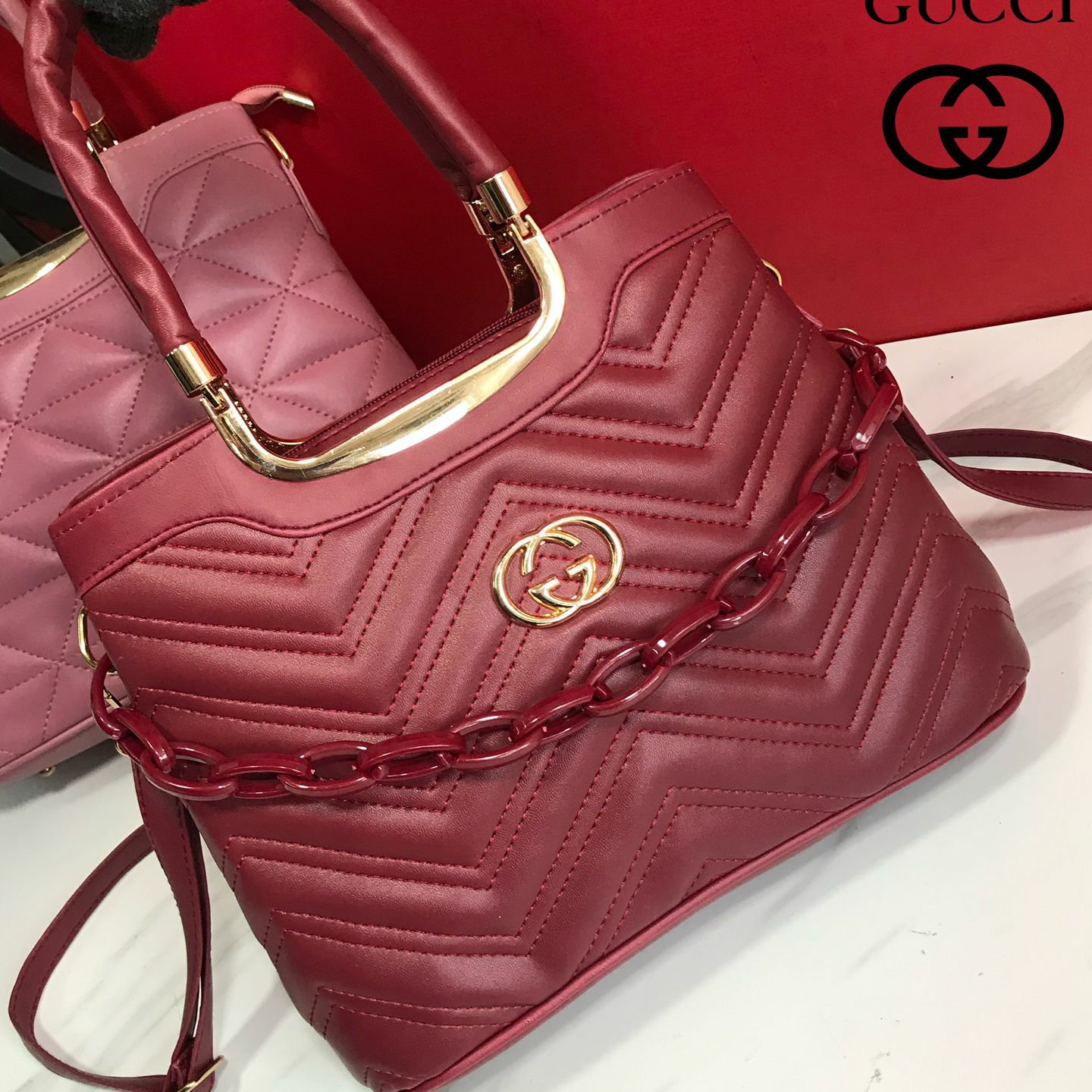 PREMIUM QUALITY HANDBAGS - Pink