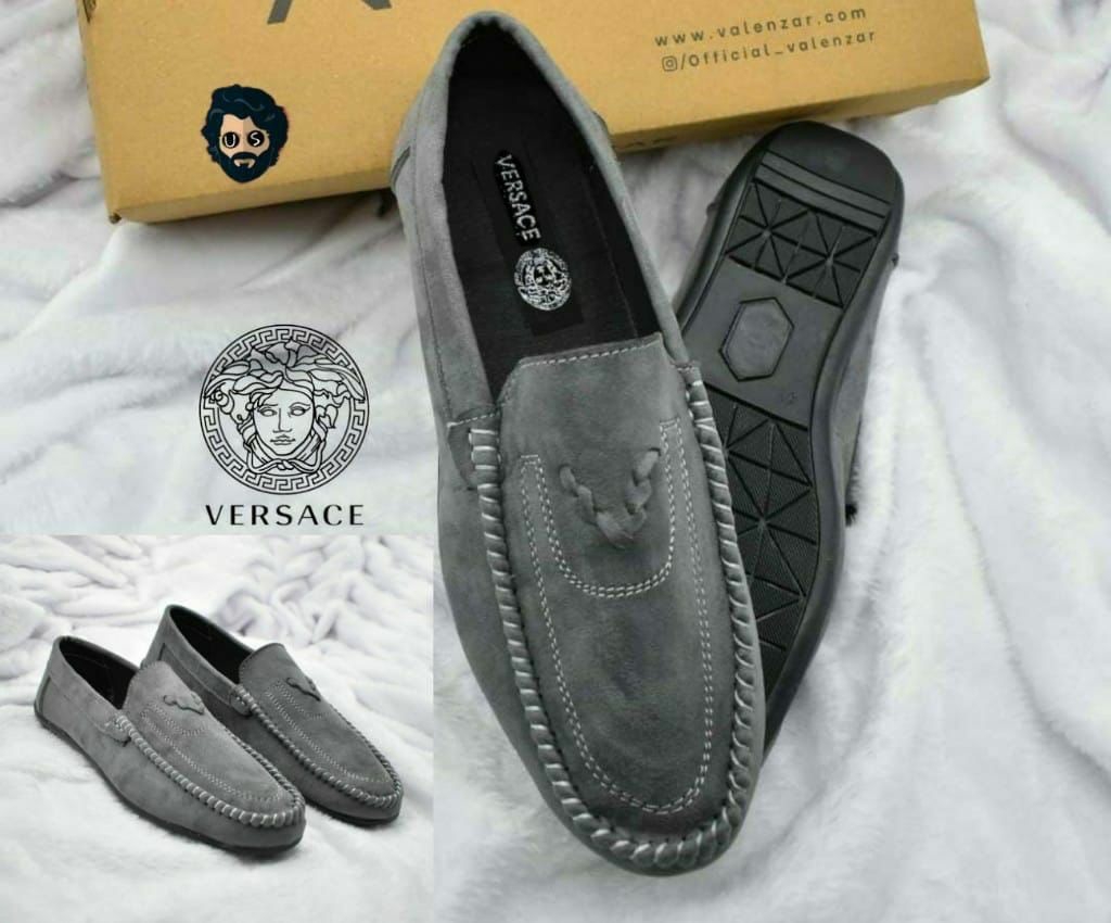 VERSACE LOAFERS - Navy Blue