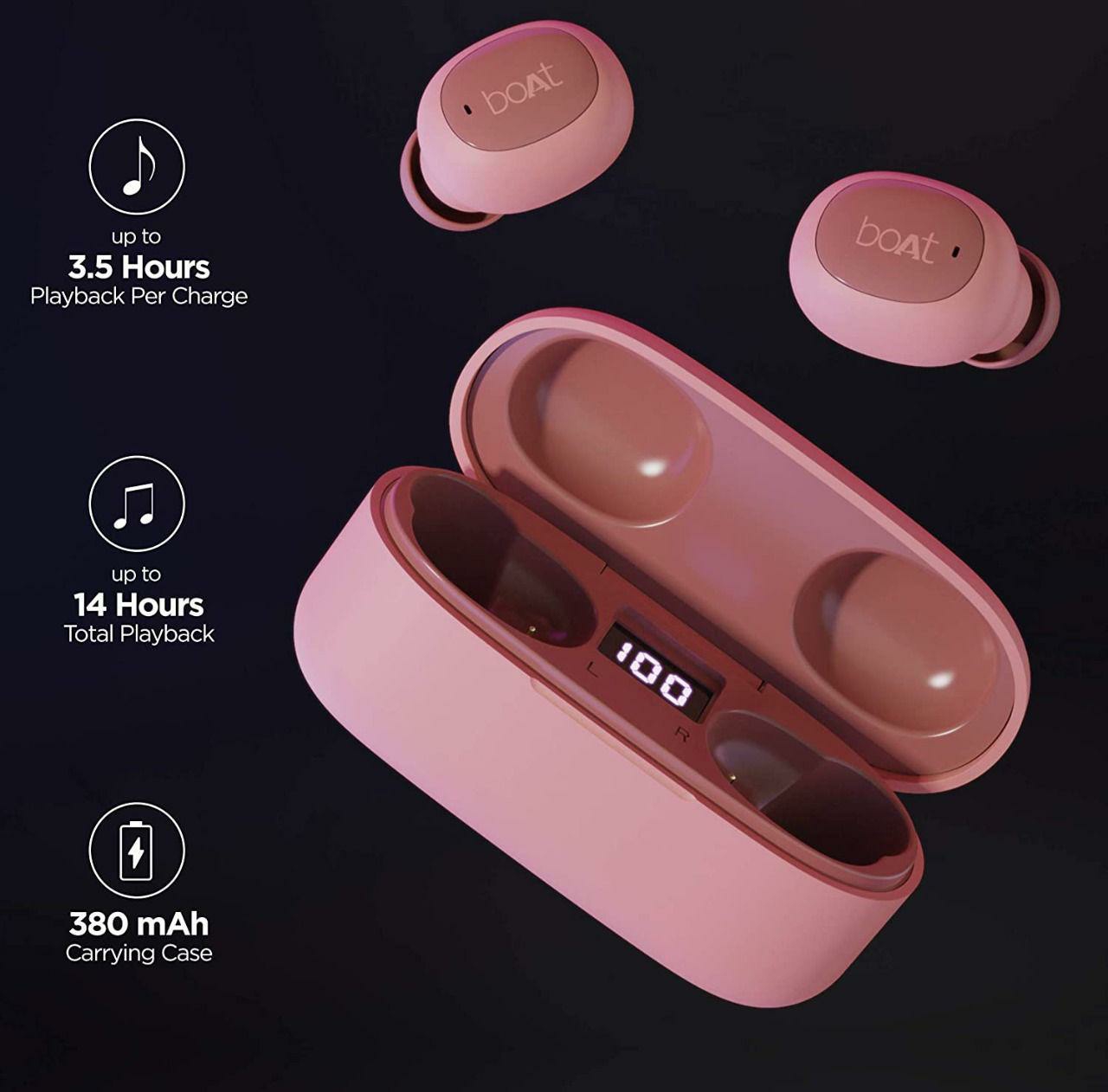 Airdops 121 Twin Airbuds - Peach