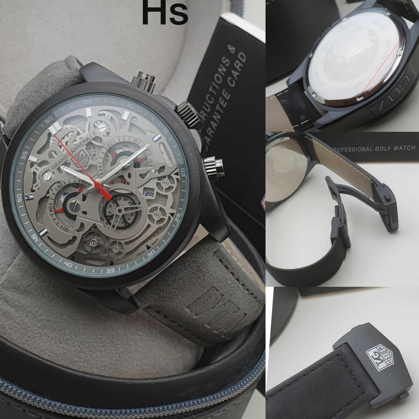 Tag Heuer Leather Belt Watch - Black