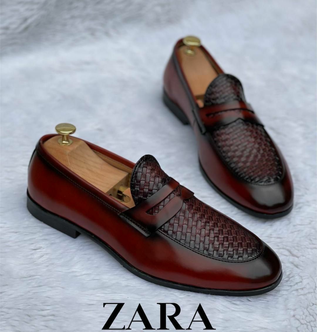 ZARA LOAFERS - Brown, 8