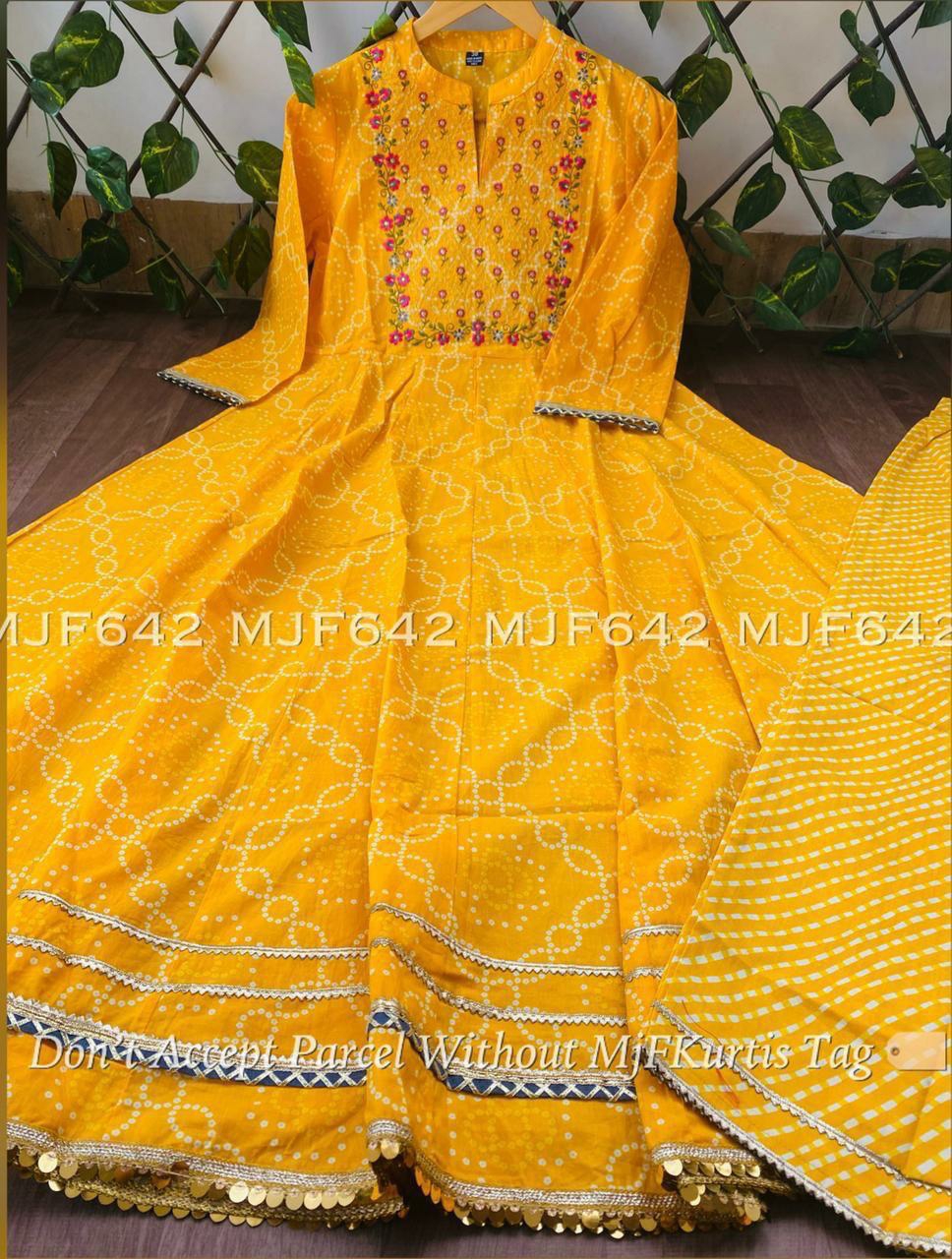 Stitched Kurti Palazzo And Dupatta  - M