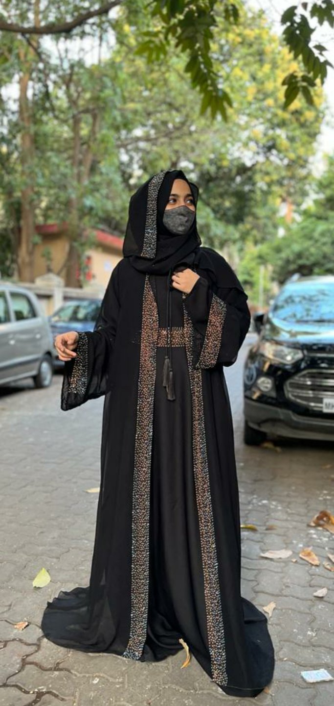 Stone Jacket With Inner Abaya