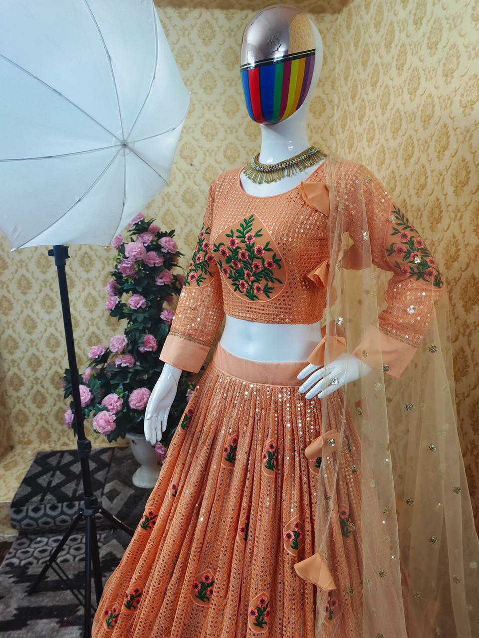 Lehenga Choli - Peach