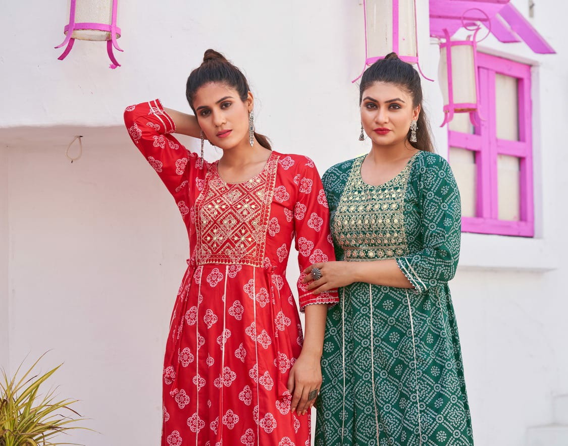 Long Gown Kurti - D.No 1002