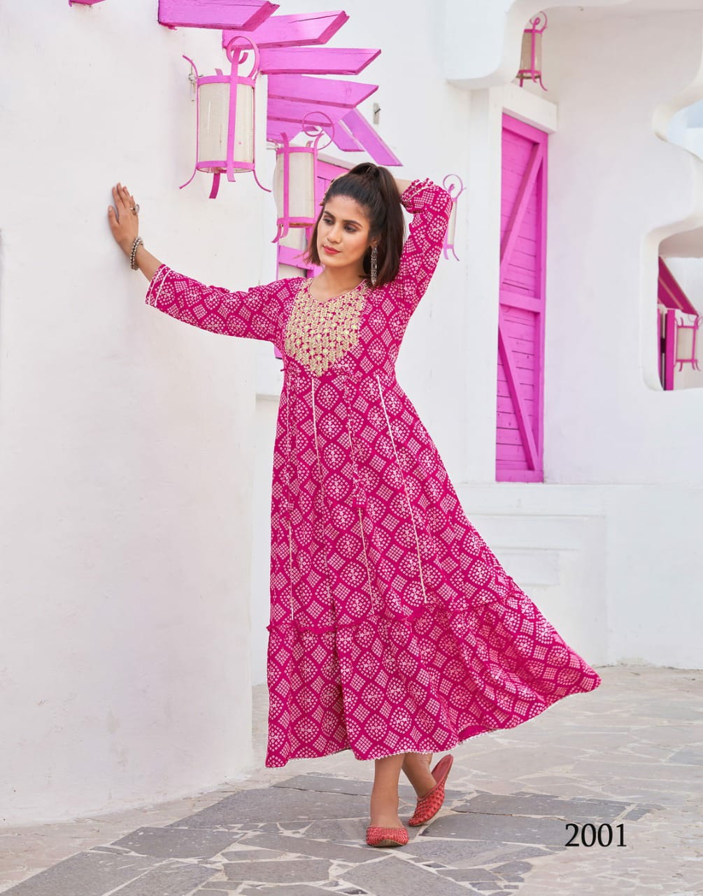 Long Gown Kurti - D.No 1002