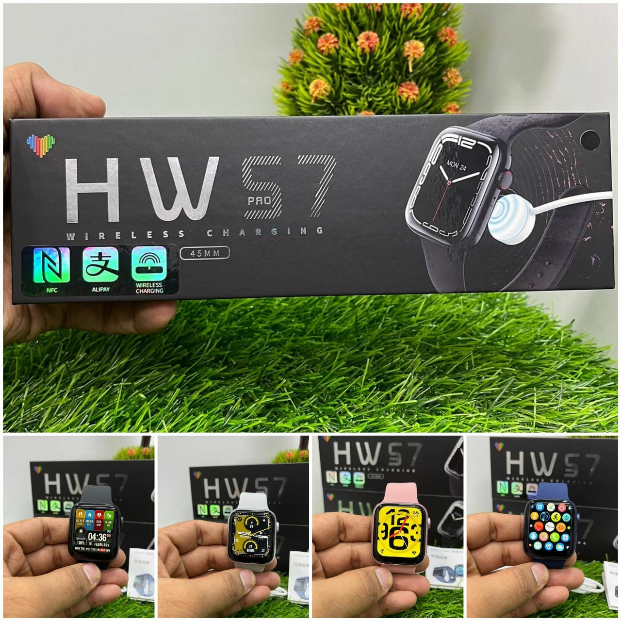 HW57 Pro 45mm Series 7 Smart Watch - Blue