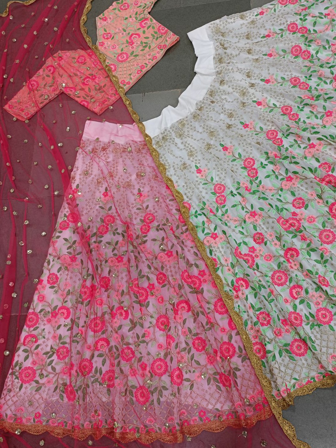 Wedding Lehenga Choli With Embroidery