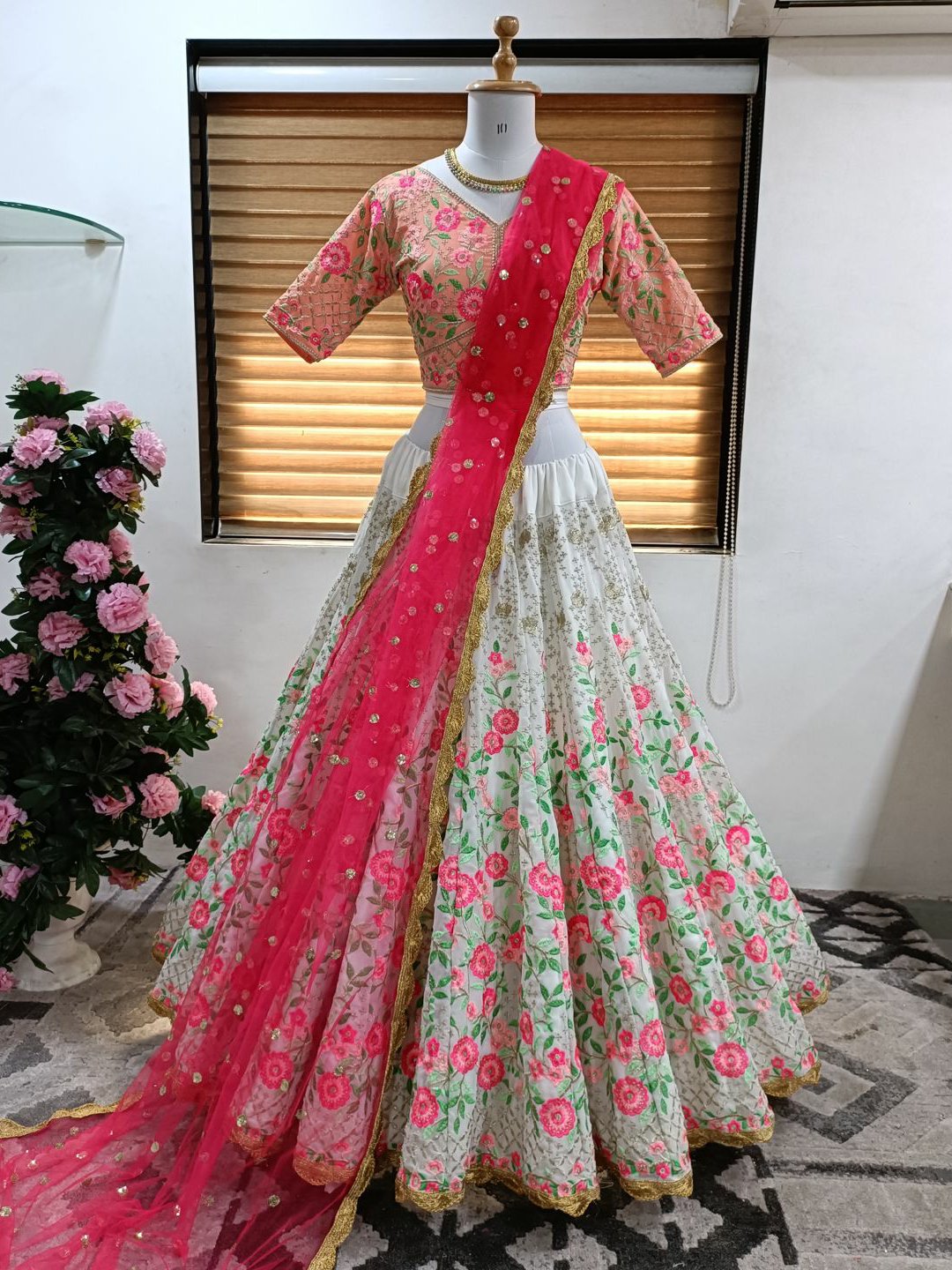 Wedding Lehenga Choli With Embroidery