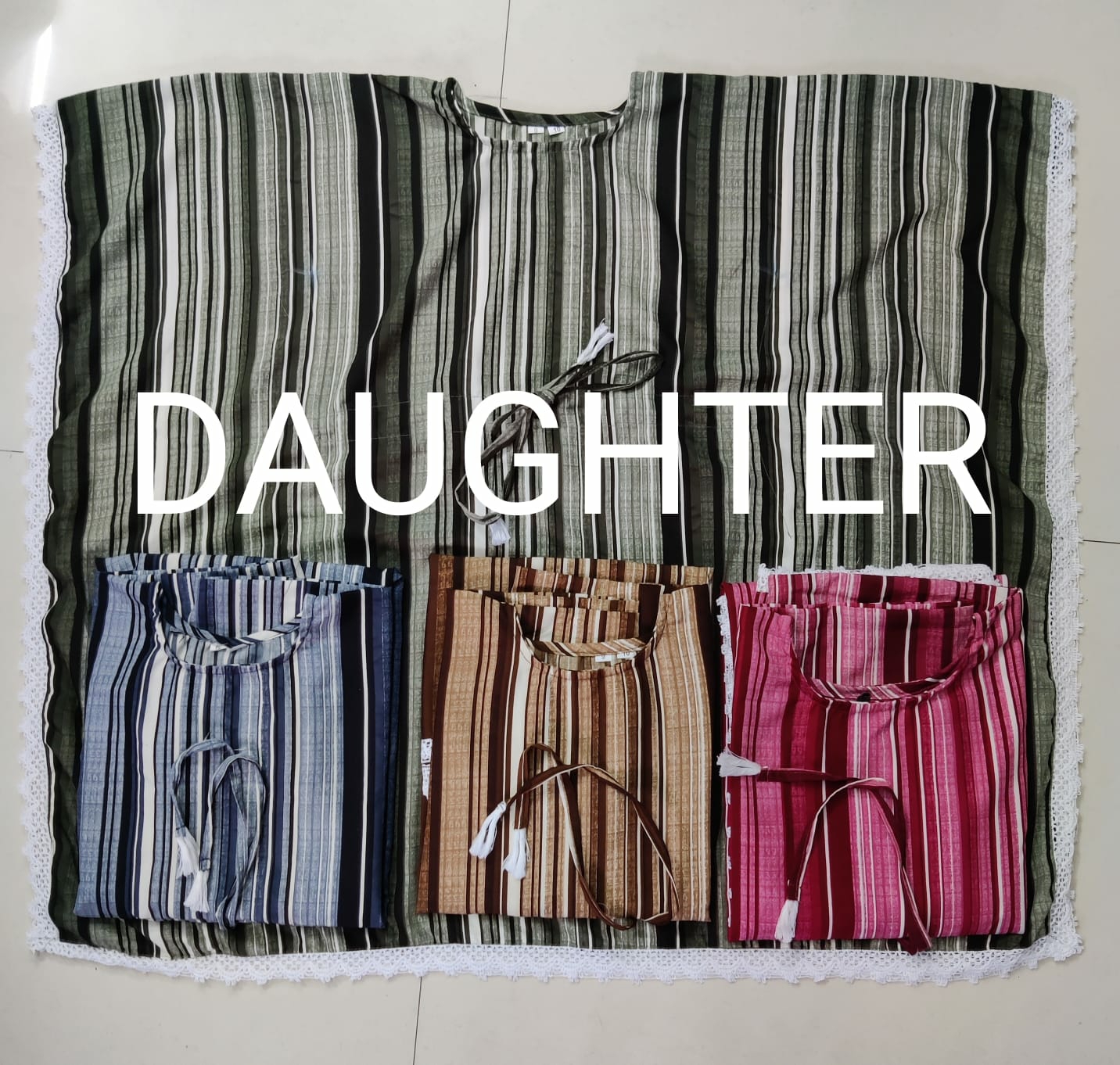 Mother Daughter Combo - Green, L - 40