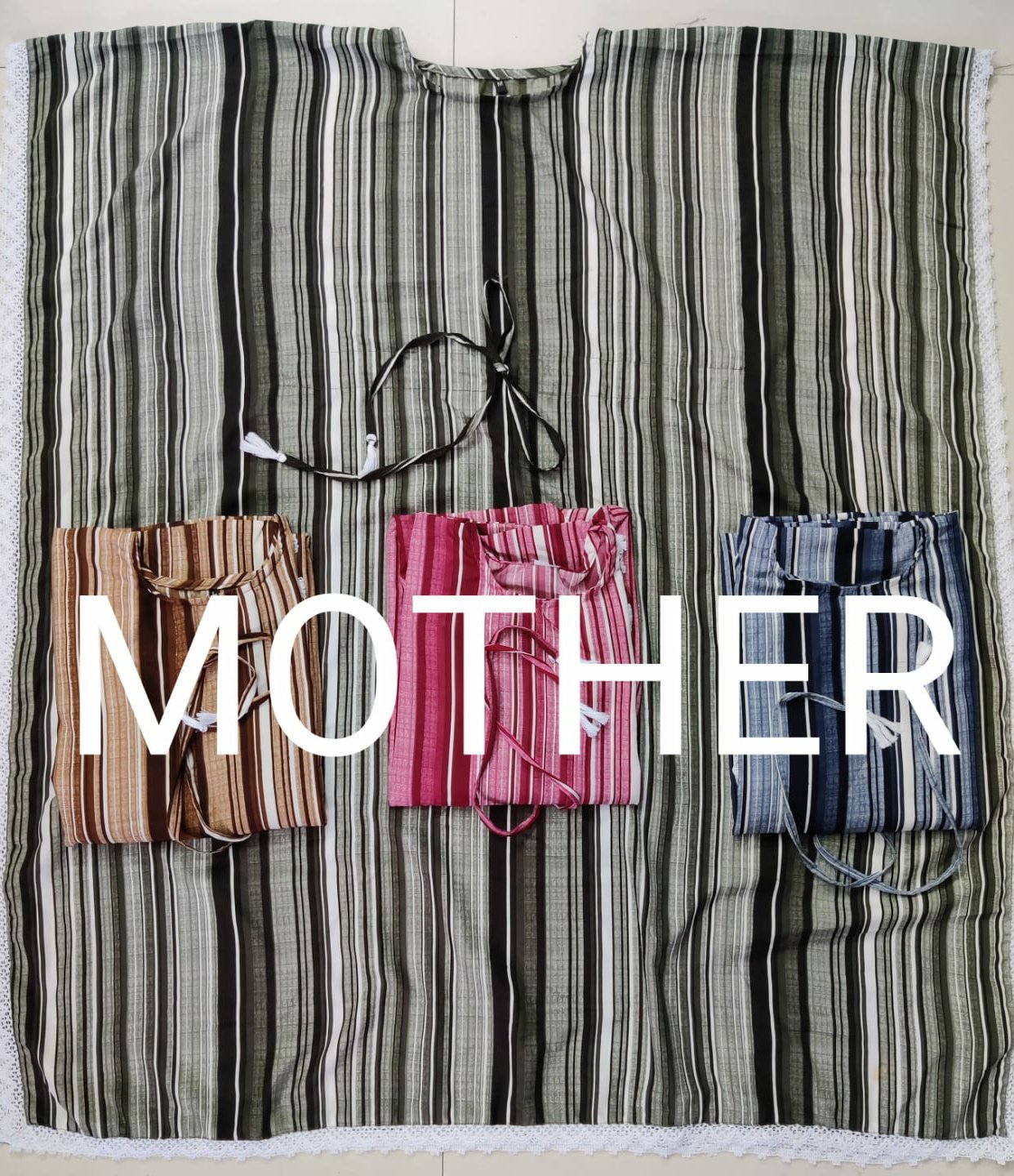 Mother Daughter Combo - Pink, L - 40