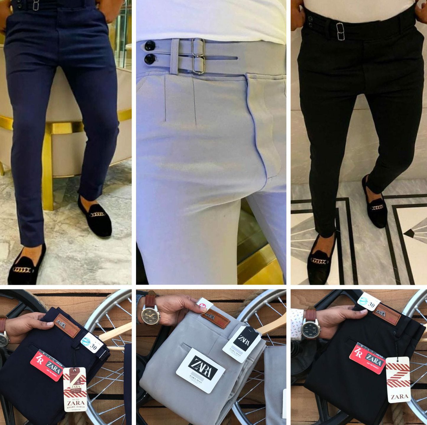 ZARA Man Corduroy Wide Leg Tessuto Italiano 34 | Zara man, Mens pants size  chart, Navy blue dress pants