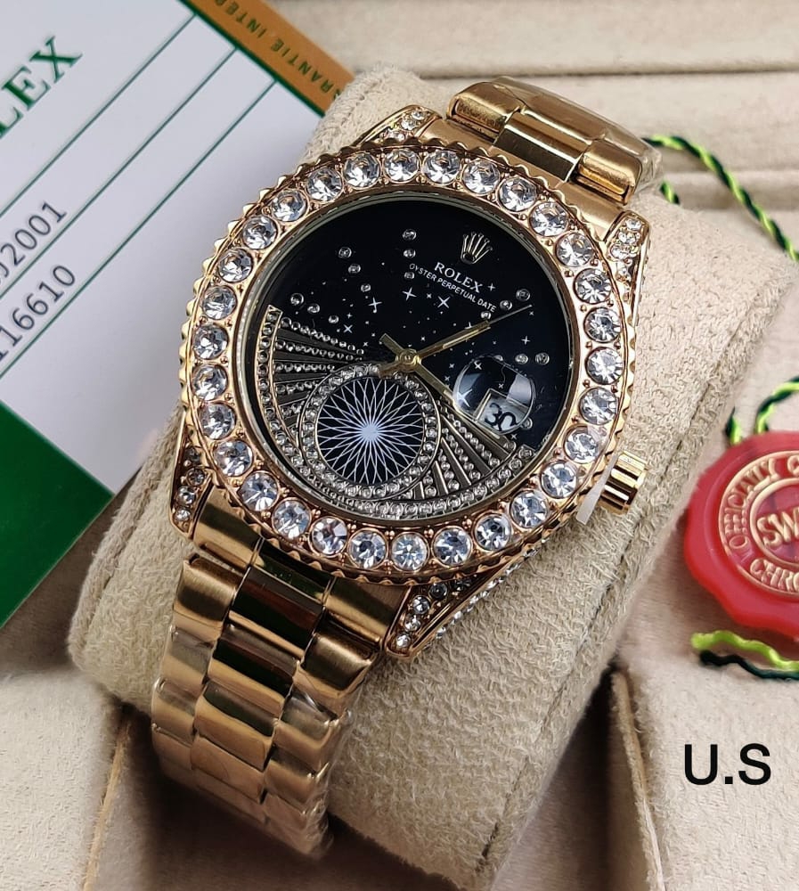 Brand Rolex AD Diamond Watch - Style 1