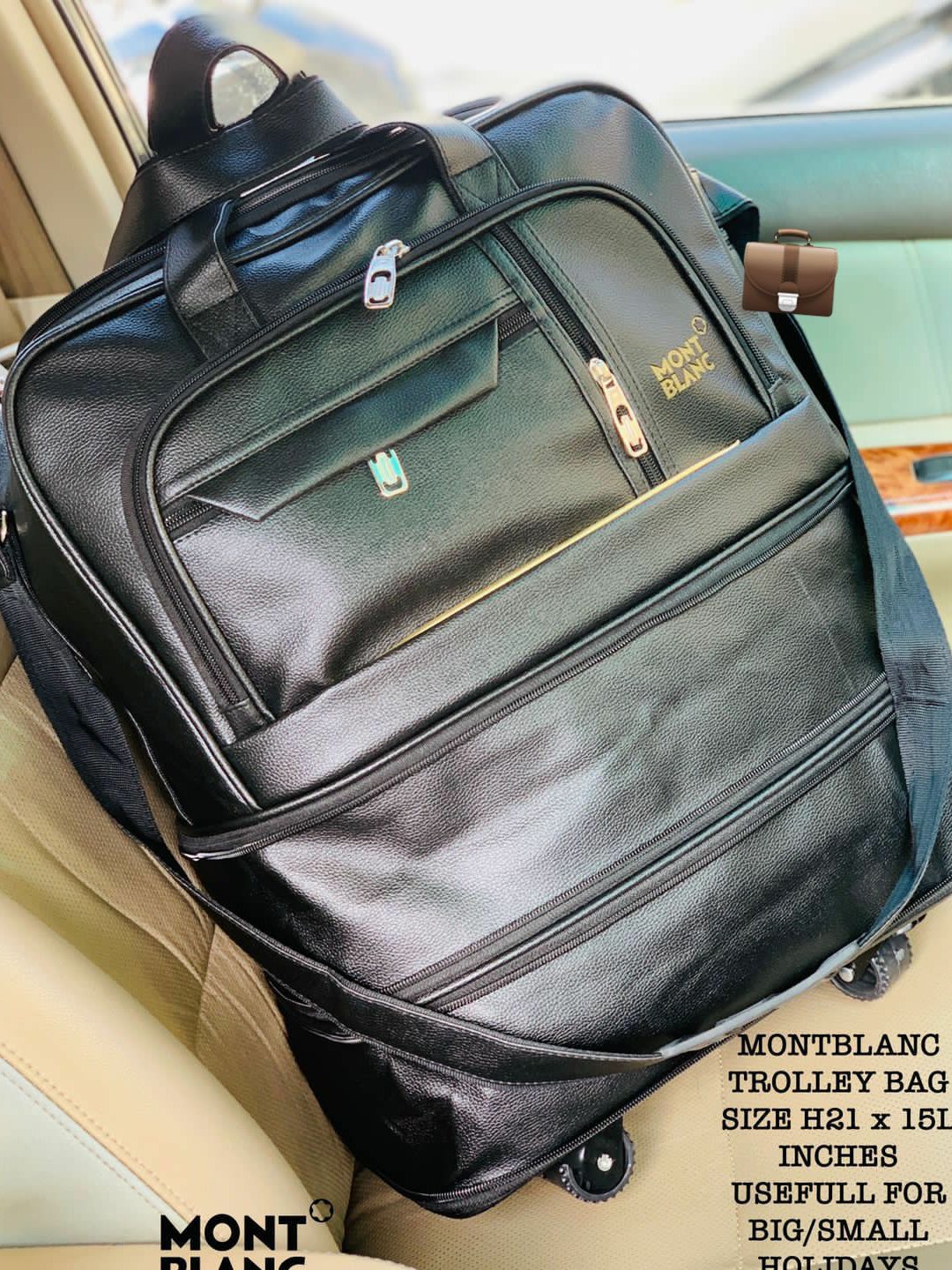 Montblanc Trolley Bag  - Black