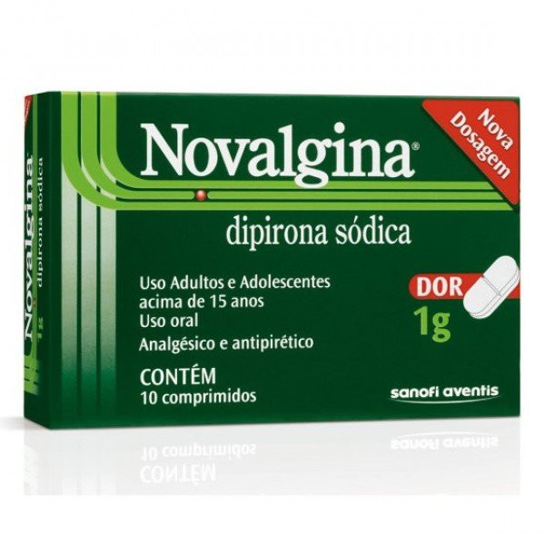 NOVALGINA 1G 10 COMPIMIDOS SANOFI