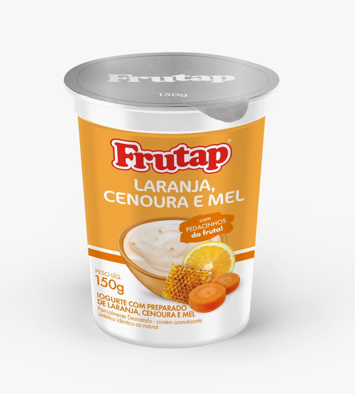 IOGURTE FRUTAP LARANJA CENOURA MEL 150G