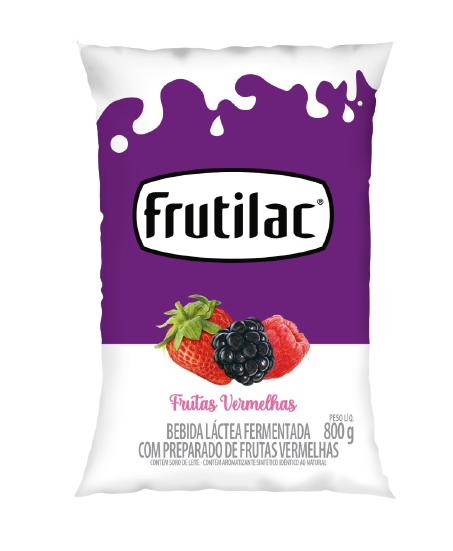 BEBIDA LÁCTEA FRUTILAC FRUTAS VERMELHAS 850 G