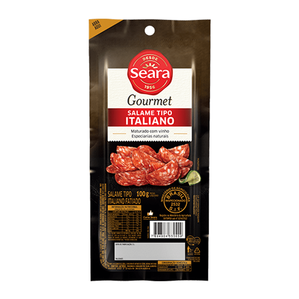 SALAME ITALIANO SEARA GOURMET 100 G