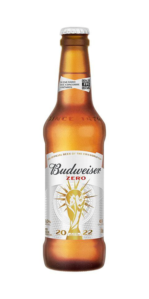 CERVEJA LONG NECK BUDWEISER 0% ÁLCOOL 330ML