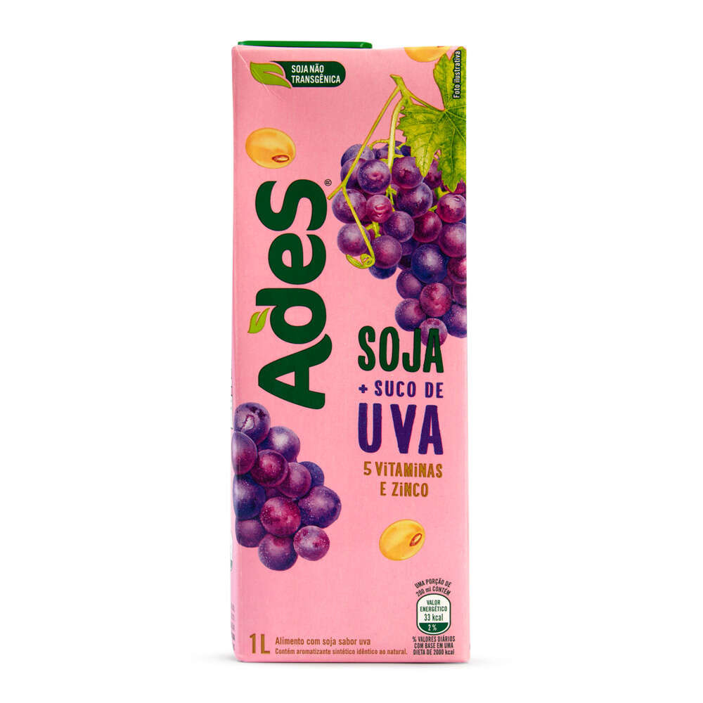 ALIMENTO SOJA ADES UVA 1L