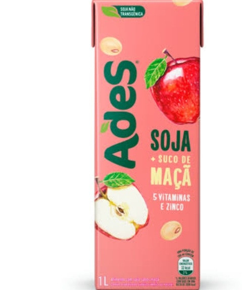 ALIMENTO SOJA ADES MAÇÃ 1L