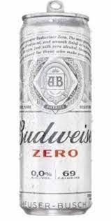 CERVEJA BUDWEISER ZERO 350ML LANÇAMENTO SLEEK