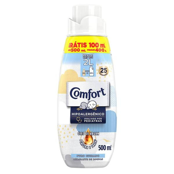 AMACIANTE COMFORT CONCENTRADO PURO CUIDADO 500ML