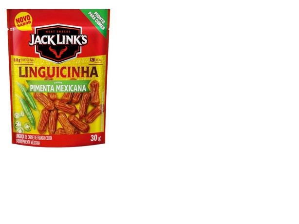 SNACKS JACK LINK´S LINGUICINHA DE FRANGO SABOR PIMENTA MEXICANA 30 G