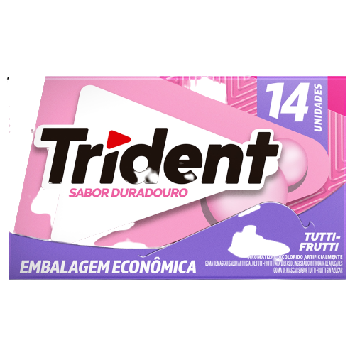 CHICLETE TRIDENT TUTTI FRUTTI 25,2 G