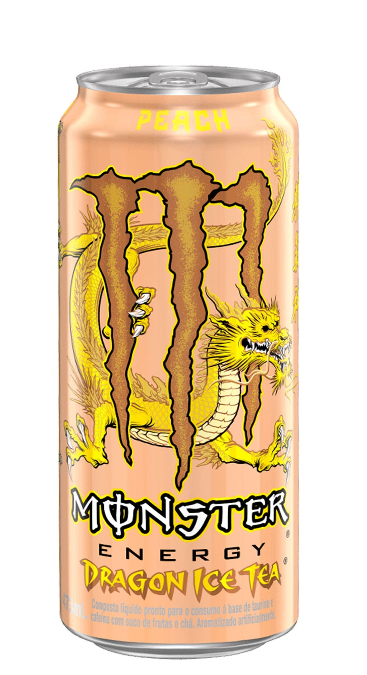 ENERGÉTICO ICE TEA PEACH MONSTER DRAGON LATA 473 ML