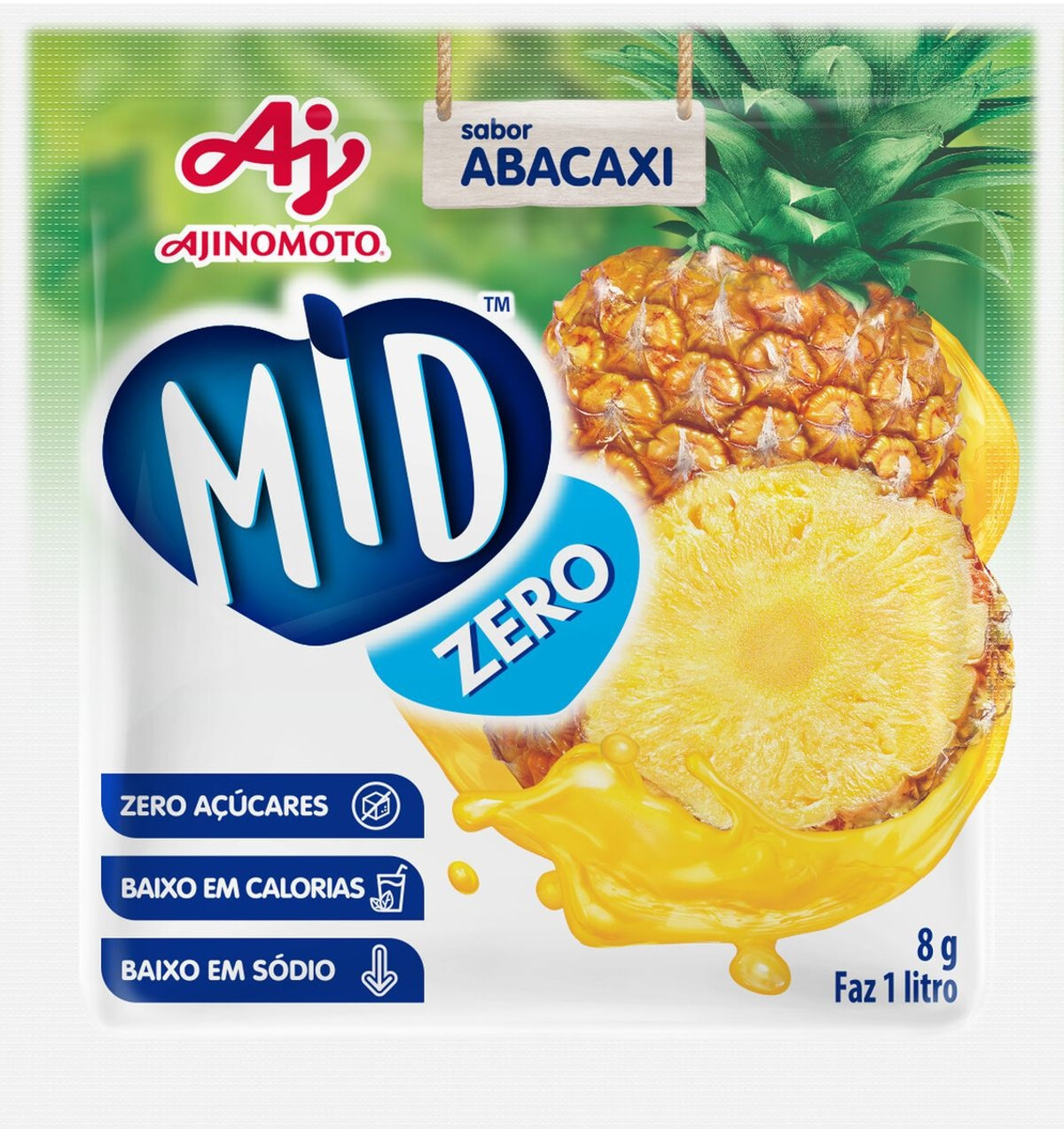 REFRESCO MID ZERO ABACAXI 8 G