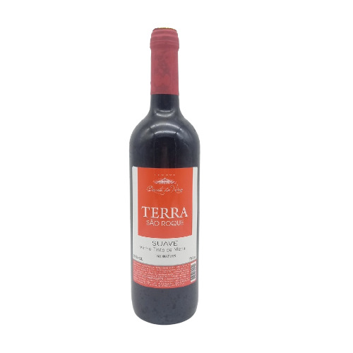 VINHO TERRA DE SÃO ROQUE TINTO SUAVE DE MESA 750 ML