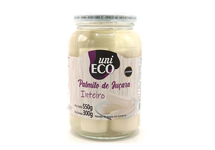 PALMITO DE JUSARA UNIECO INTEIRO 300 G