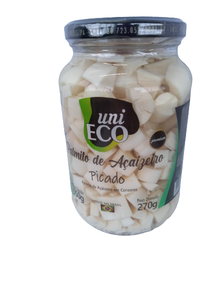 PALMITO DE AÇAIZEIRO UNIECO PICADO 270 G