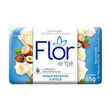 SABONETE FLOR DE YPÊ ROSAS BRANCAS E AVELÃ 85G