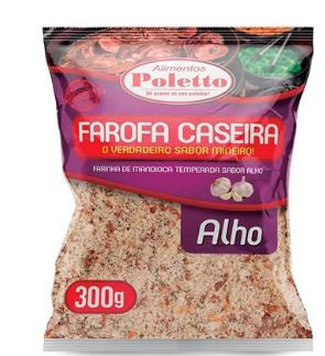 FAROFA CASEIRA POLETTO ALHO 300G