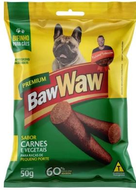 BAWWAW BIFINHO CAO PEQUENO PORTE 50G CARNE VEGETAIS