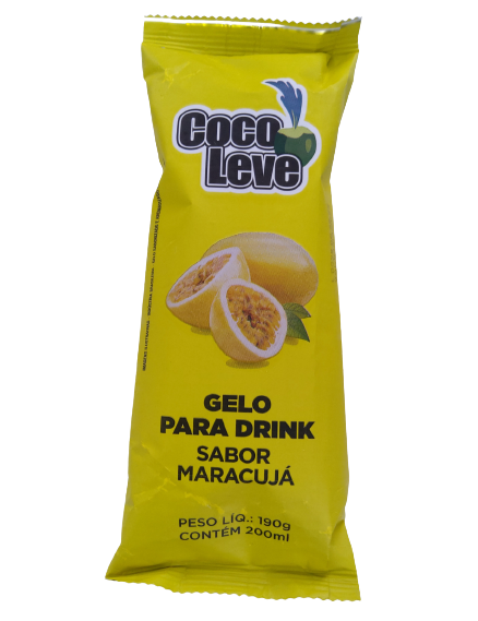 Gelo Coco Leve Sabor Maracujá 200ml