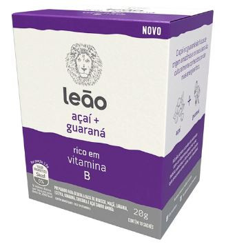 CHA LEAO VITAMINICO 20GR 10SAQUINHO ACAI/GUARANA