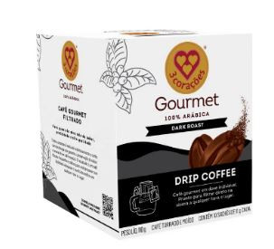 CAFE 3 CORAÃÃES G.DRIP COFFEE DARK 110G