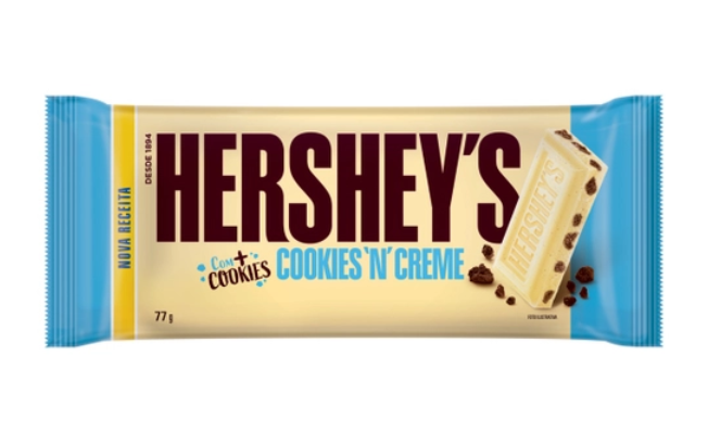 TABLETE BRANCO COOKIES 77G HERSHEYS