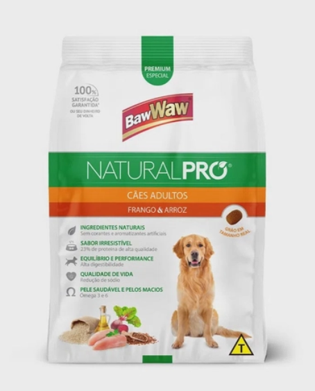 RACAO BAWWAW NATUROALPRO CAO ADULTO 1KG FRANGO