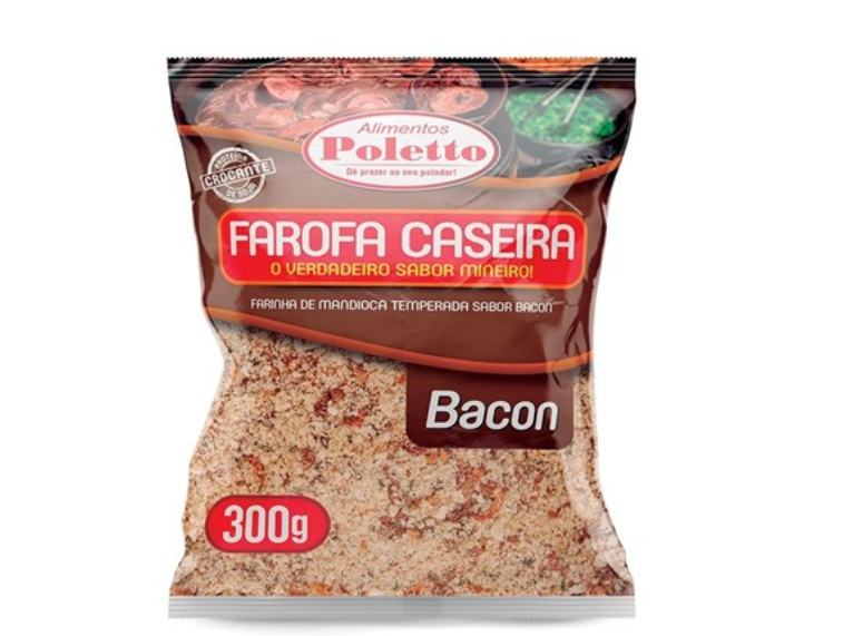 FAROFA DE MANDIOCA POLETTO BACON 300G