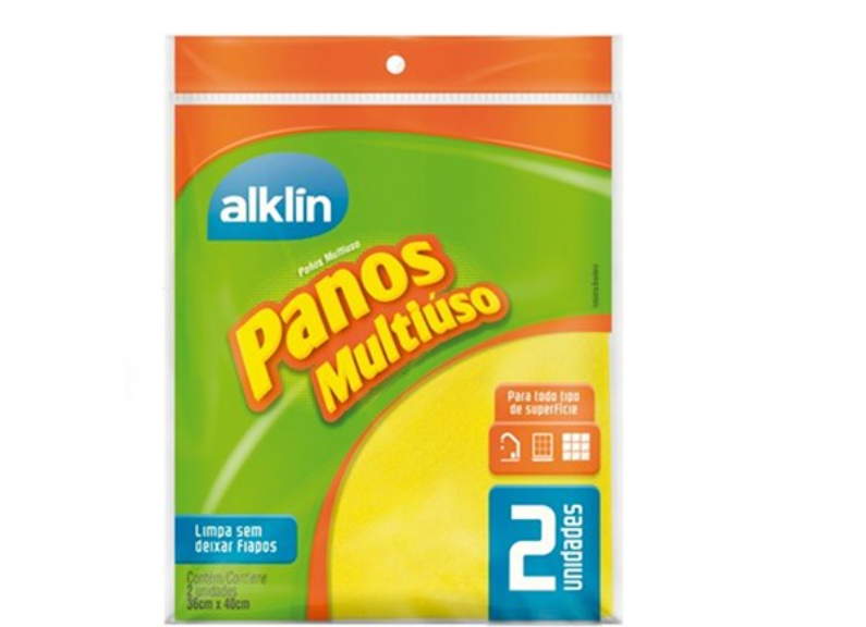 PANO MULTIUSO ALKLIN 36X40CM UNIDADE 2UN