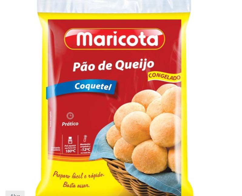 PAO DE QUEIJO MARICOTA COQUETEL 1KG