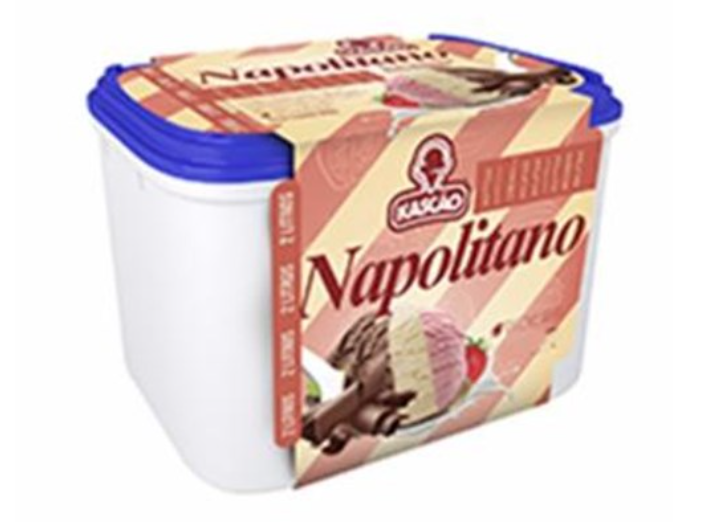 SORVETE SABOR NAPOLITANO KASCÃO 1,5L