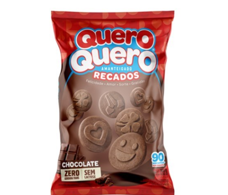 BISCOITO AMANTEIGADO SABOR CHOCOLATE QUERO QUERO 300G