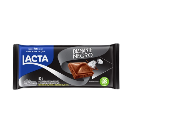 CHOCOLATE LACTA DIAMANTE NEGRO 80 G