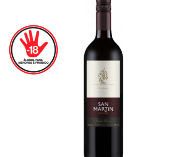 VINHO TINTO SAN MATIN SUAVE GARRAFA 750ML